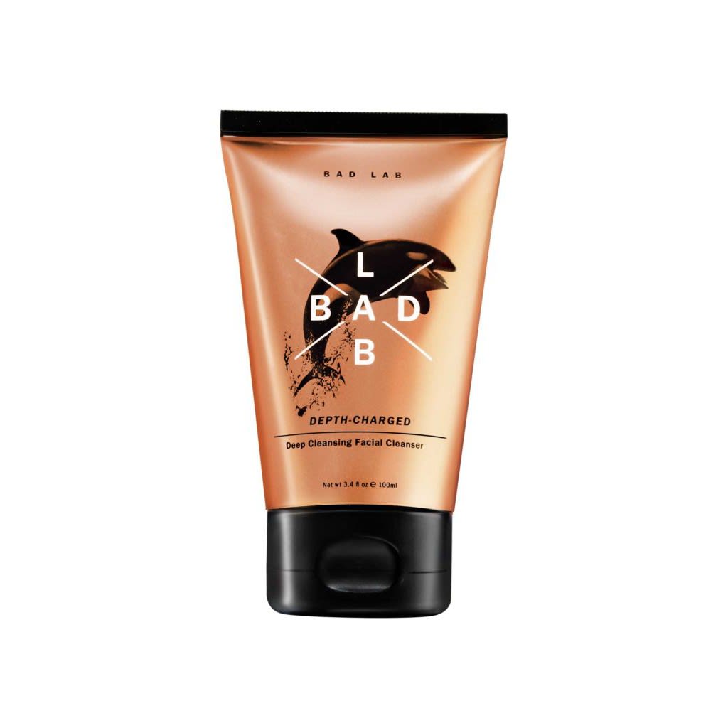 BAD LAB Depth-Charged facial cleanser in copper packaging
